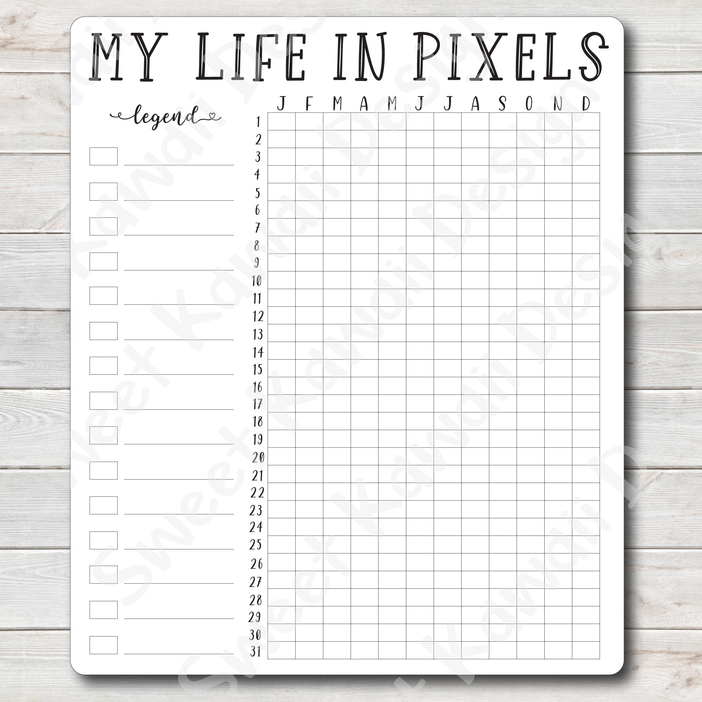My Life in Pixels Sticker (jumbo)