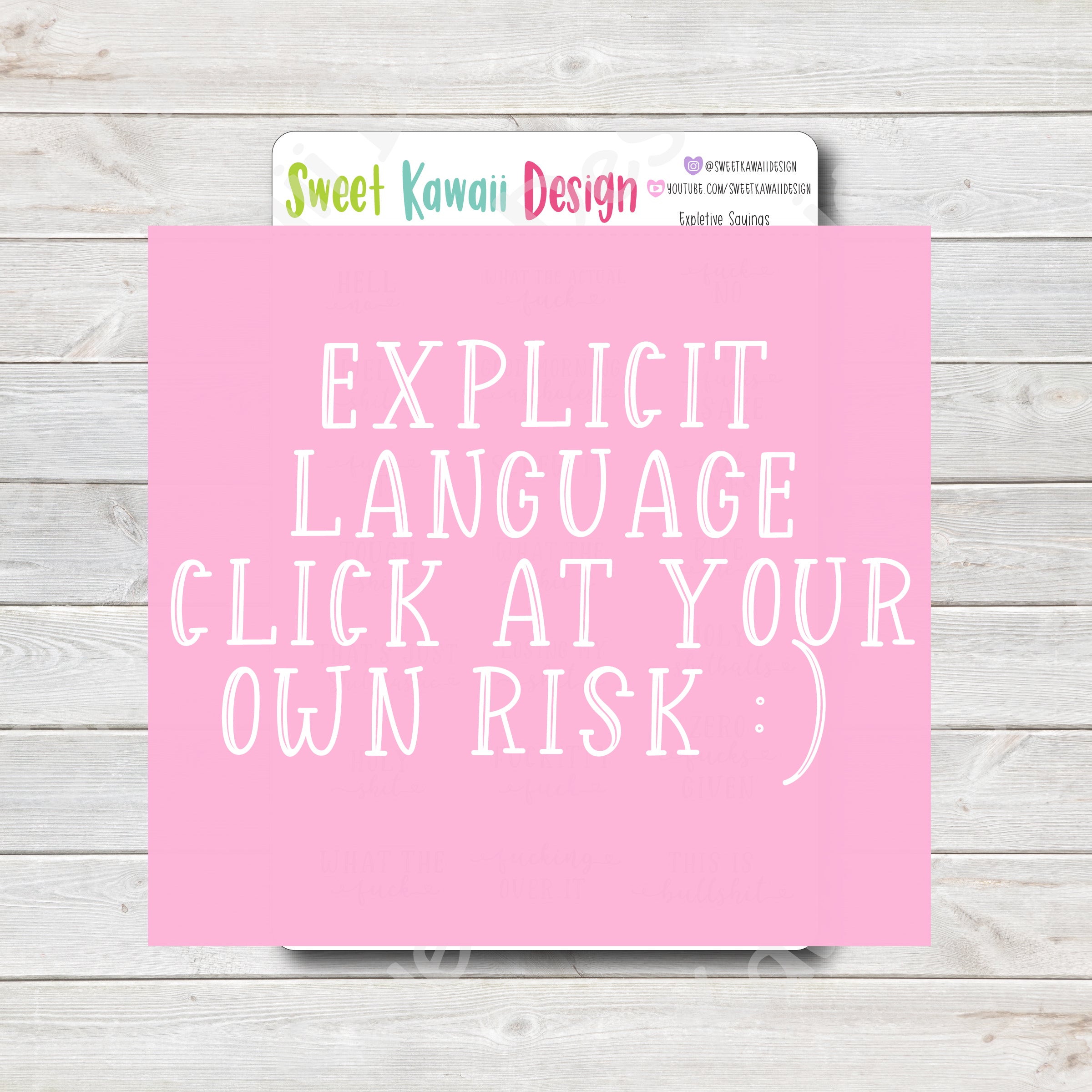 Expletive Sayings Stickers
