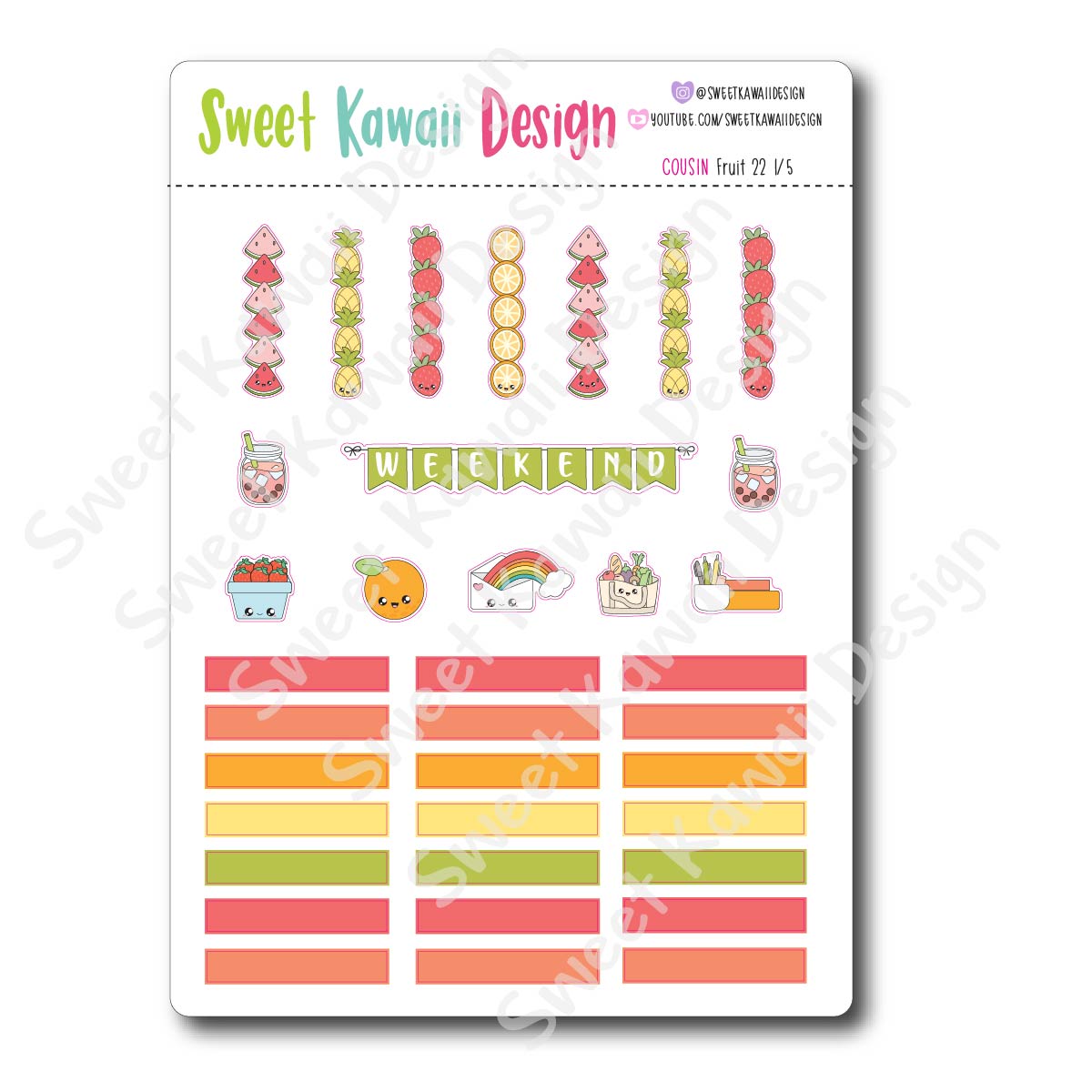 Weekly Kit  - Fruit COUSIN