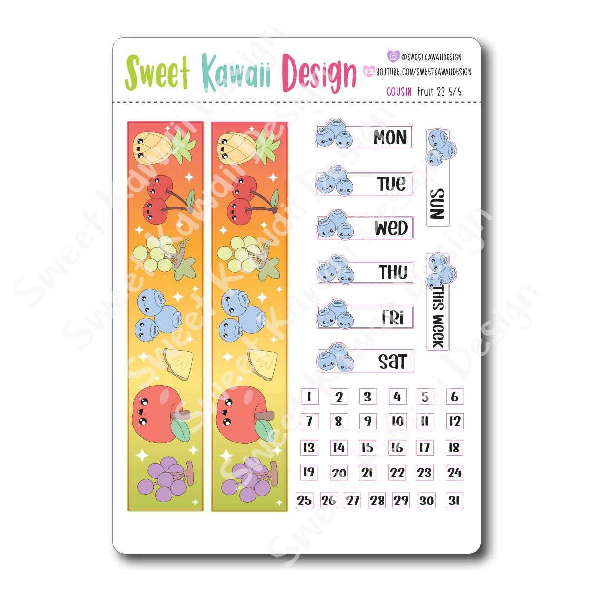 Weekly Kit  - Fruit COUSIN