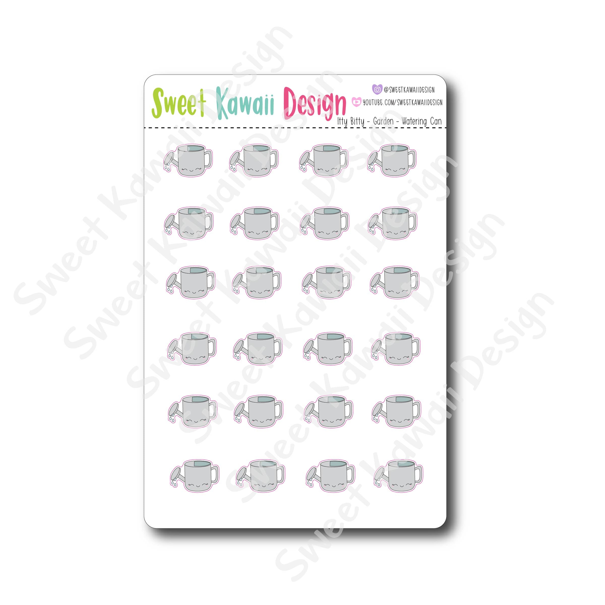 Kawaii Garden Stickers - Watering Can