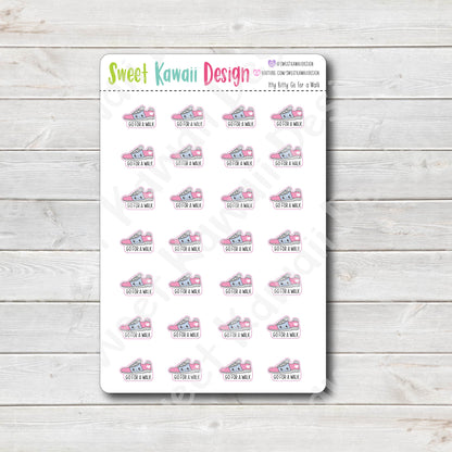 Kawaii Go For A Walk Stickers