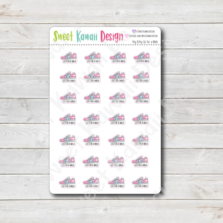 Kawaii Go For A Walk Stickers