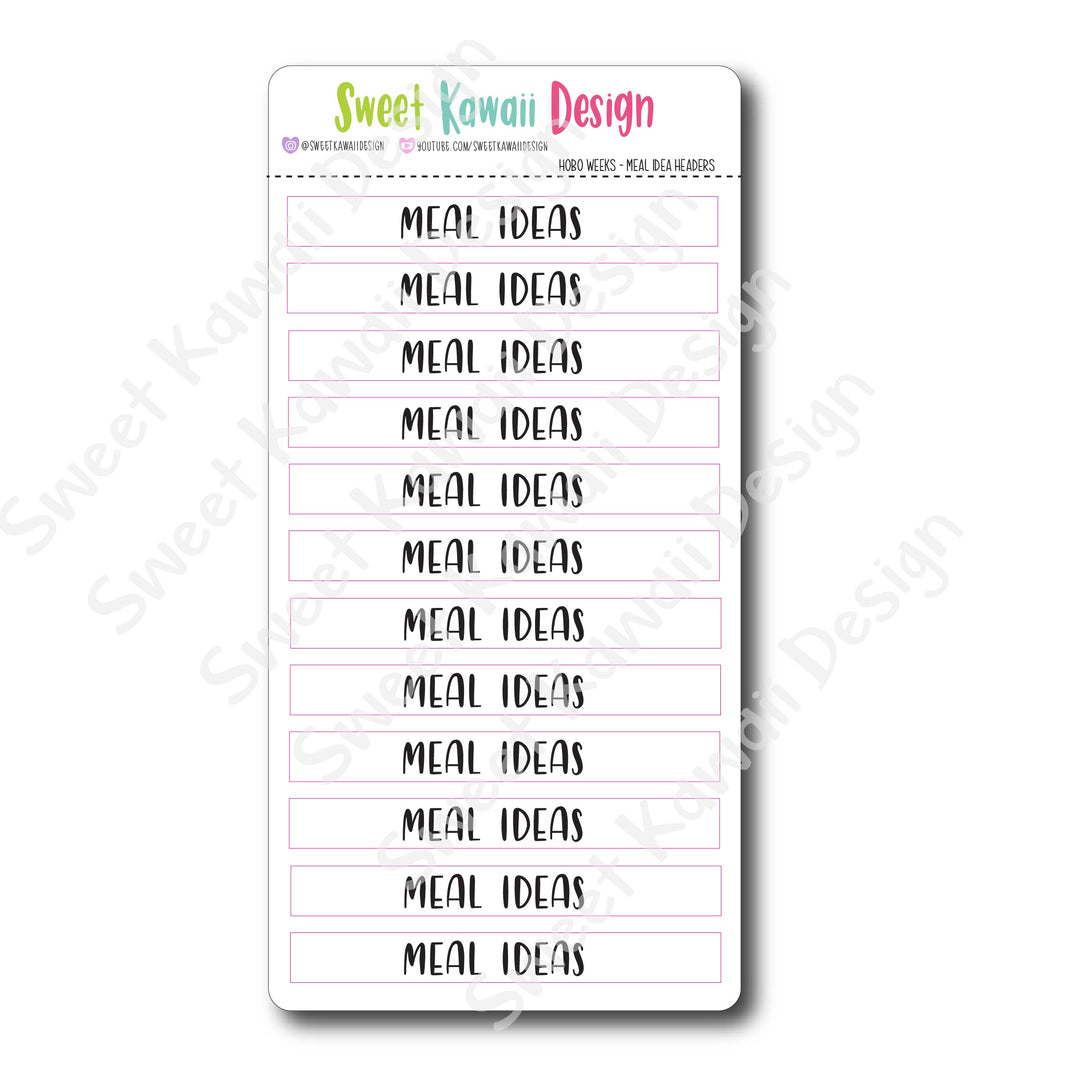 Hobonichi Weeks - Headers