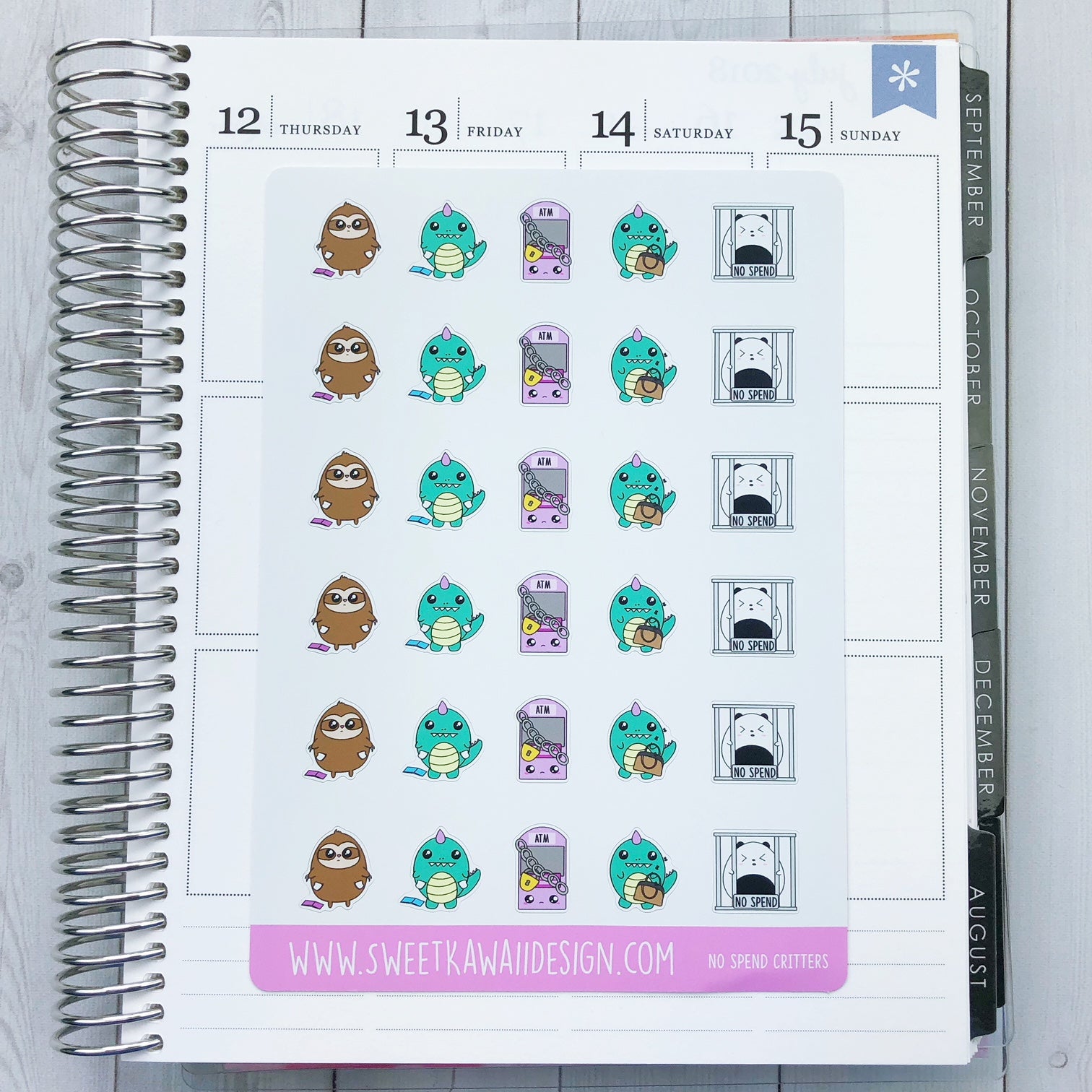 Kawaii Critters Stickers - No Spend