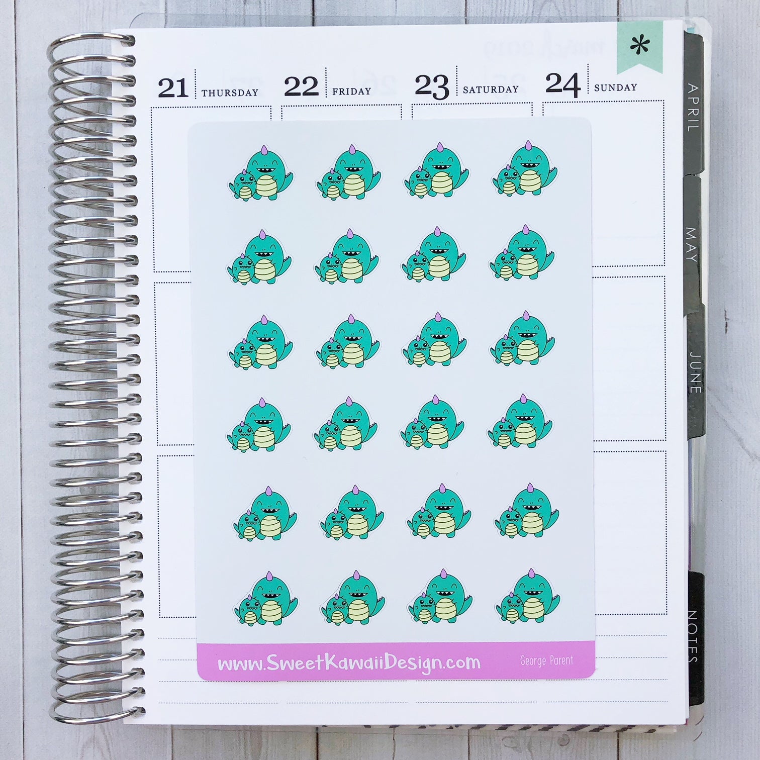 Kawaii George Stickers - Parent