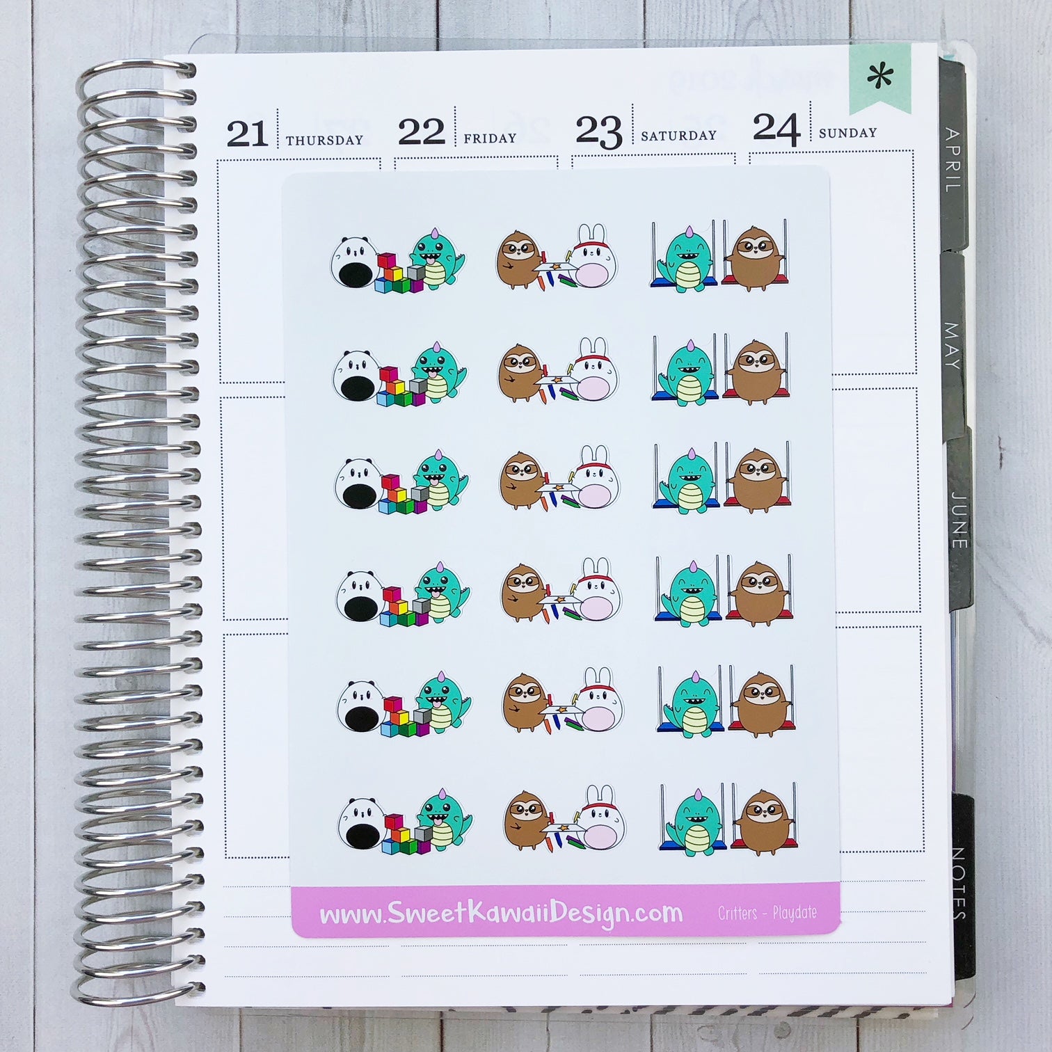 Kawaii Critters Stickers - Play Date