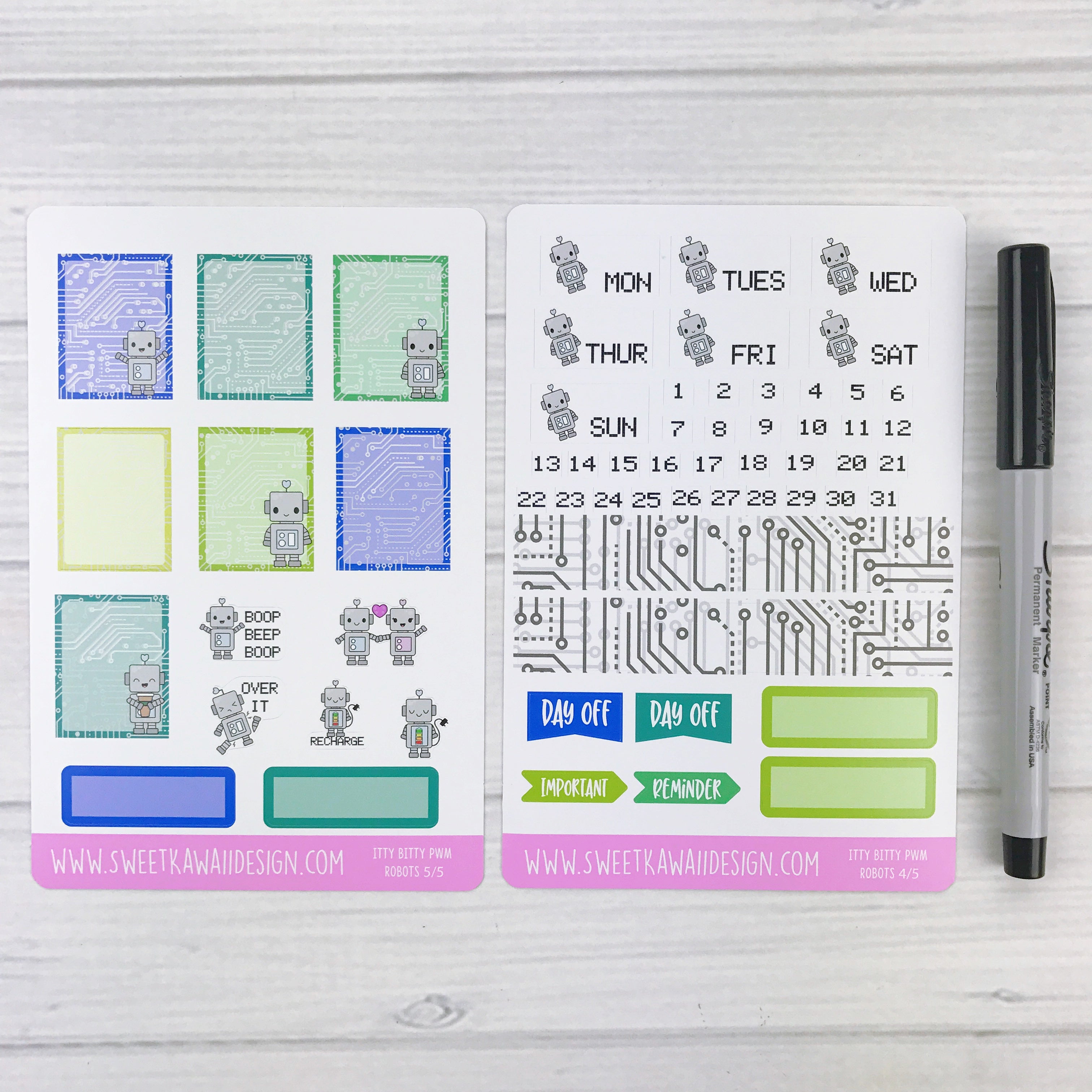 ITTY BITTY Weekly Kit  - Robots
