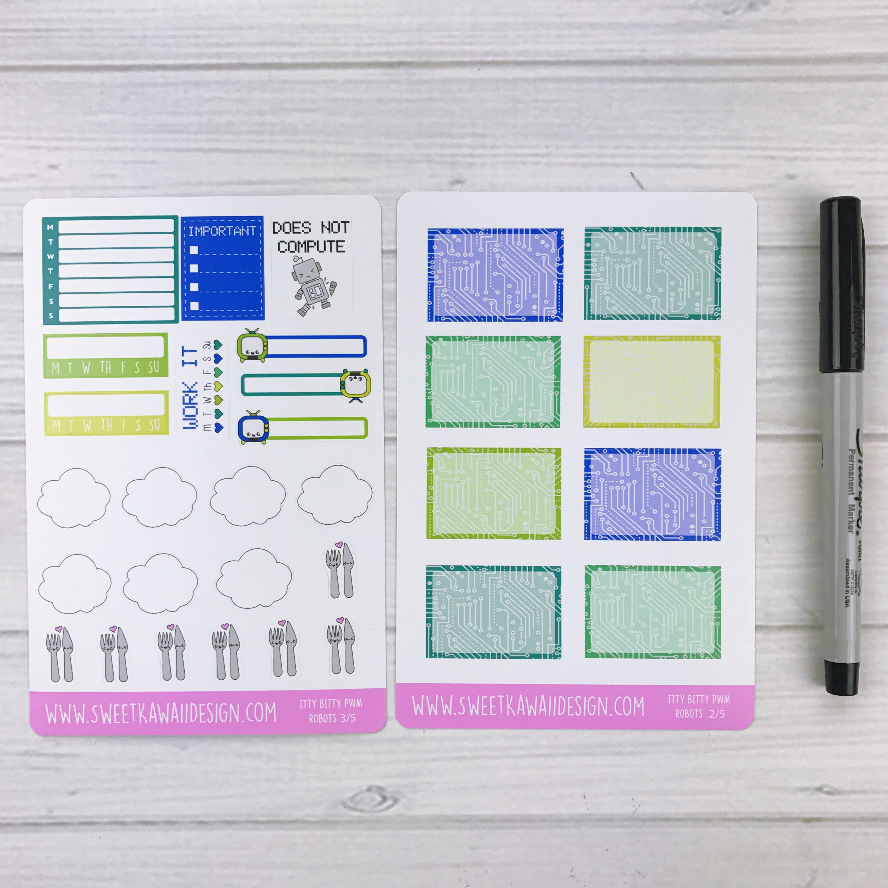 ITTY BITTY Weekly Kit  - Robots