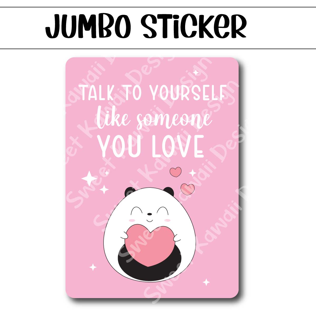 Kawaii Jumbo Sticker - Poe Love - Size Options Available