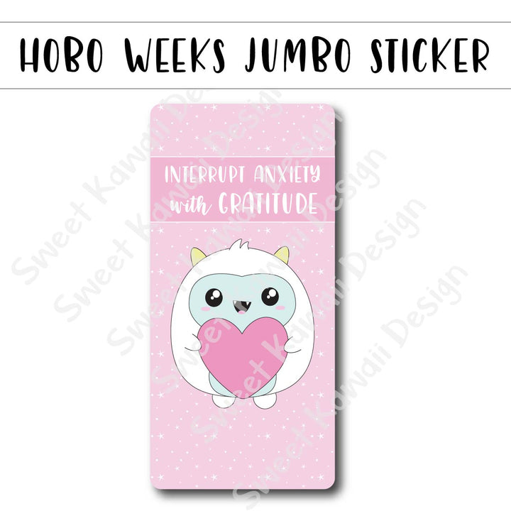 Kawaii Jumbo Sticker - Anxiety - Size Options Available