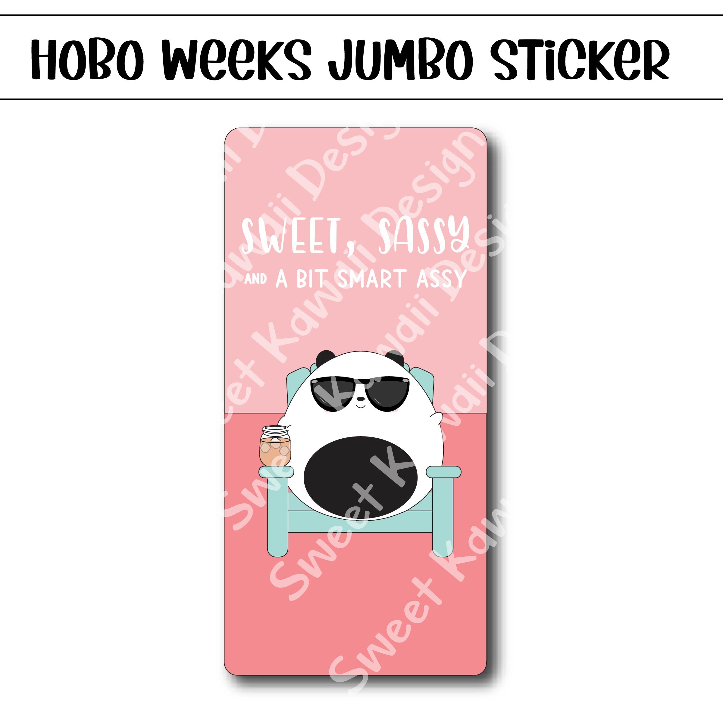 Kawaii Jumbo Sticker - Sweet and Sassy - Size Options Available