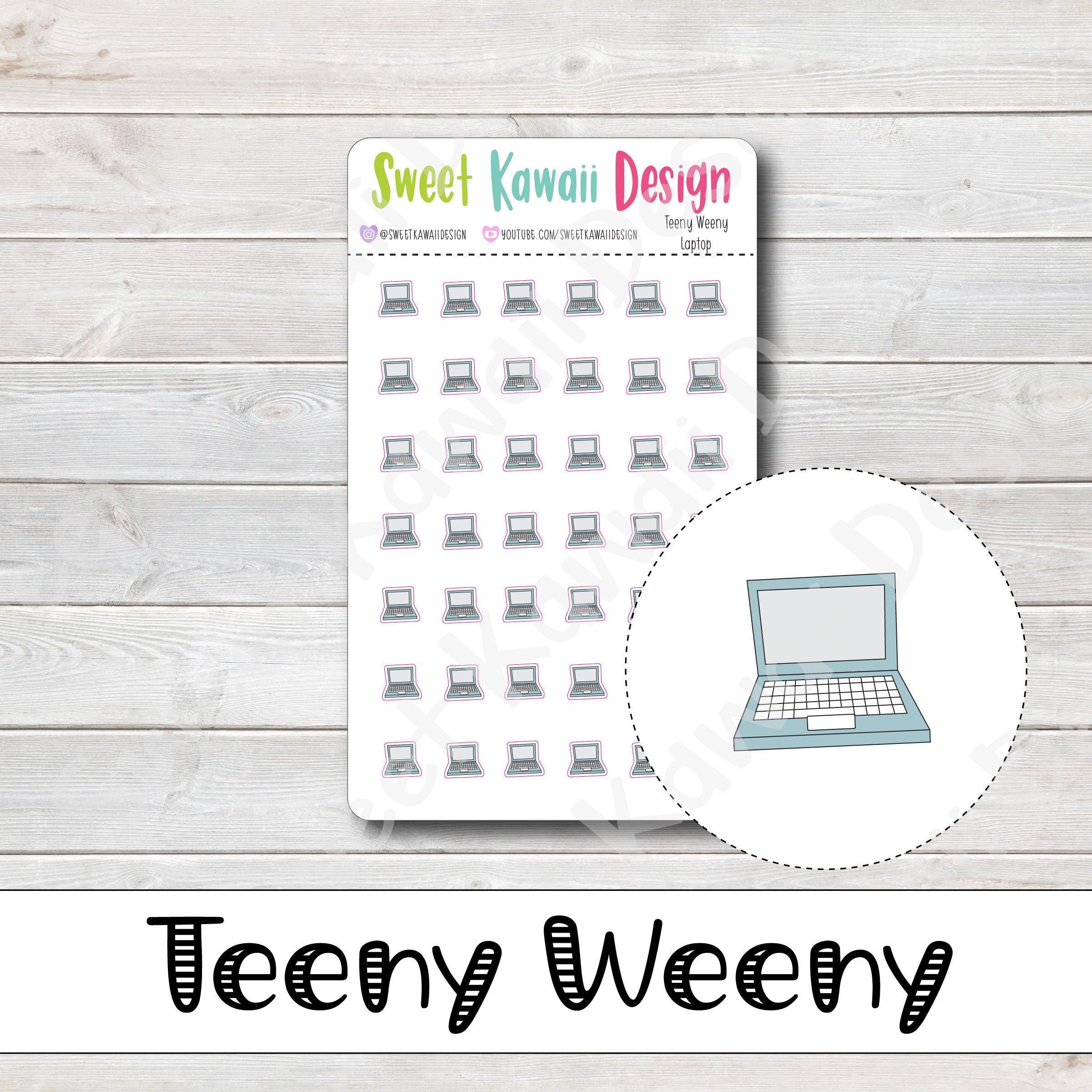 Teeny Weeny Laptop Stickers