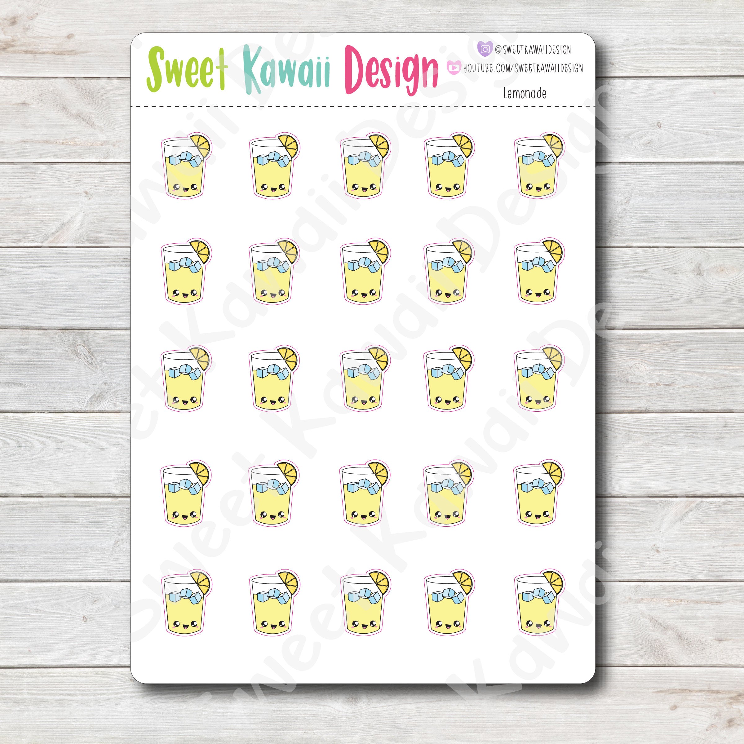 Kawaii Lemonade Stickers