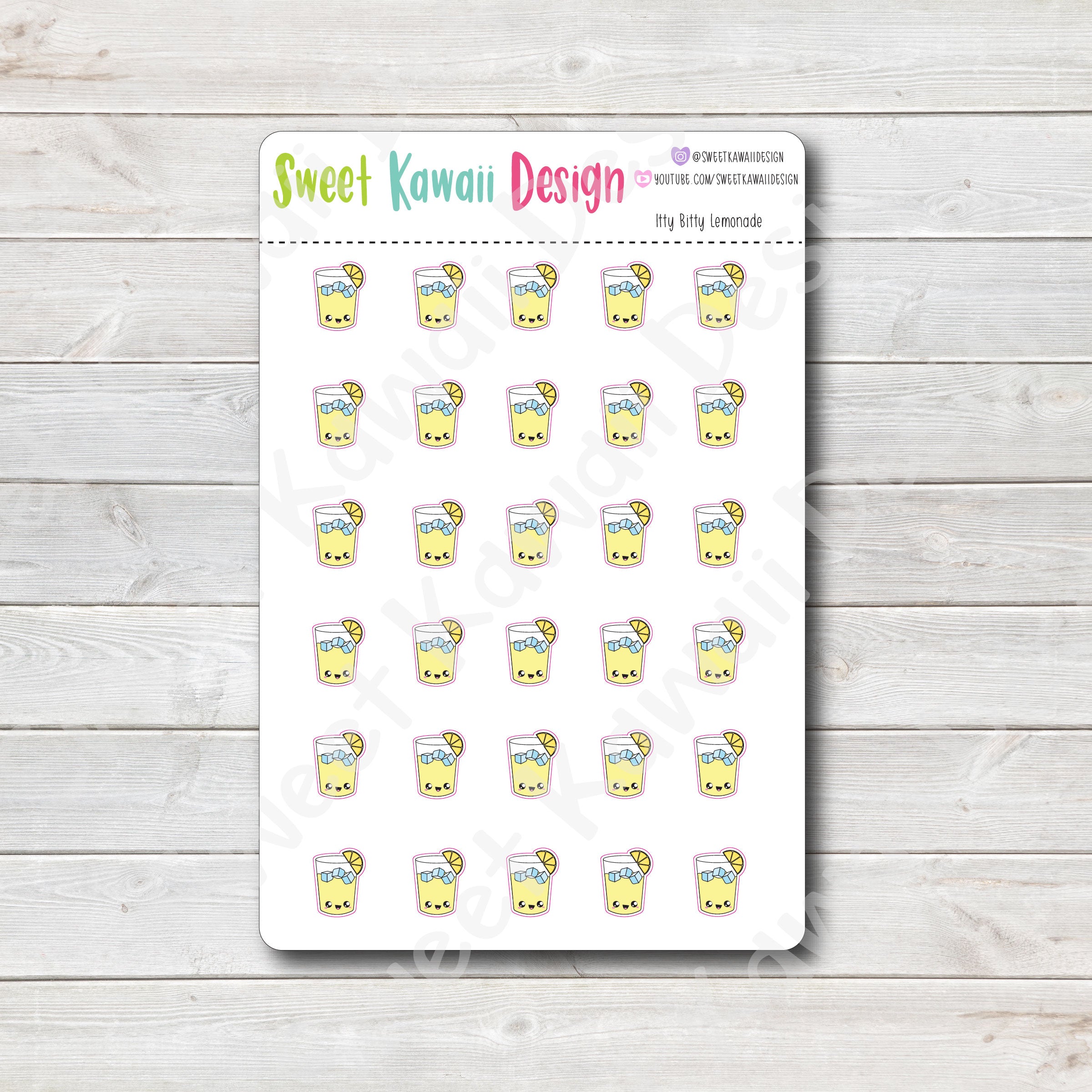 Kawaii Lemonade Stickers