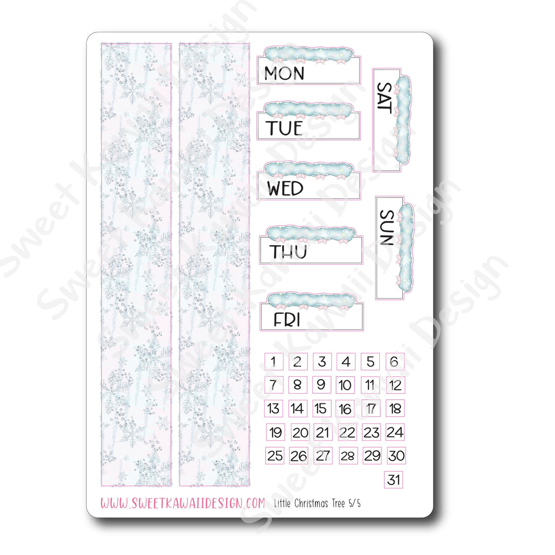 Kawaii Plan With Me - Little Christmas Tree HORIZONTAL