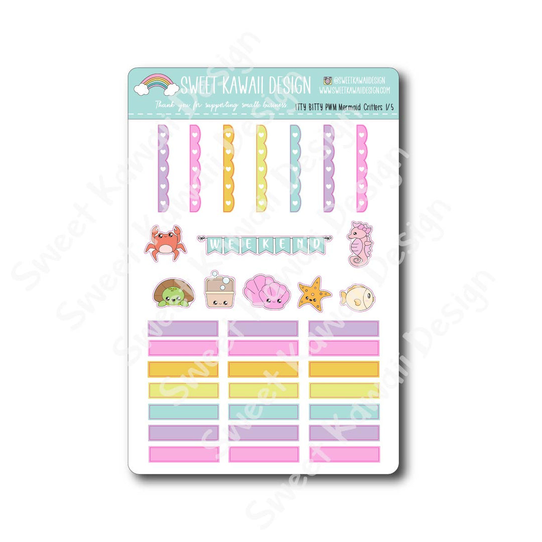 Weekly Kit  - Mermaid Critters ITTY BITTY