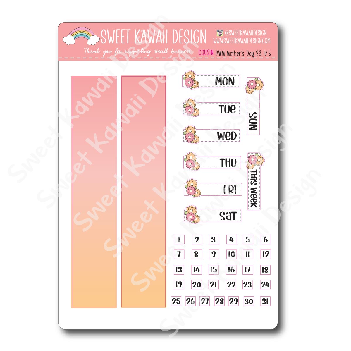 Weekly Kit  - Mother's Day COUSIN