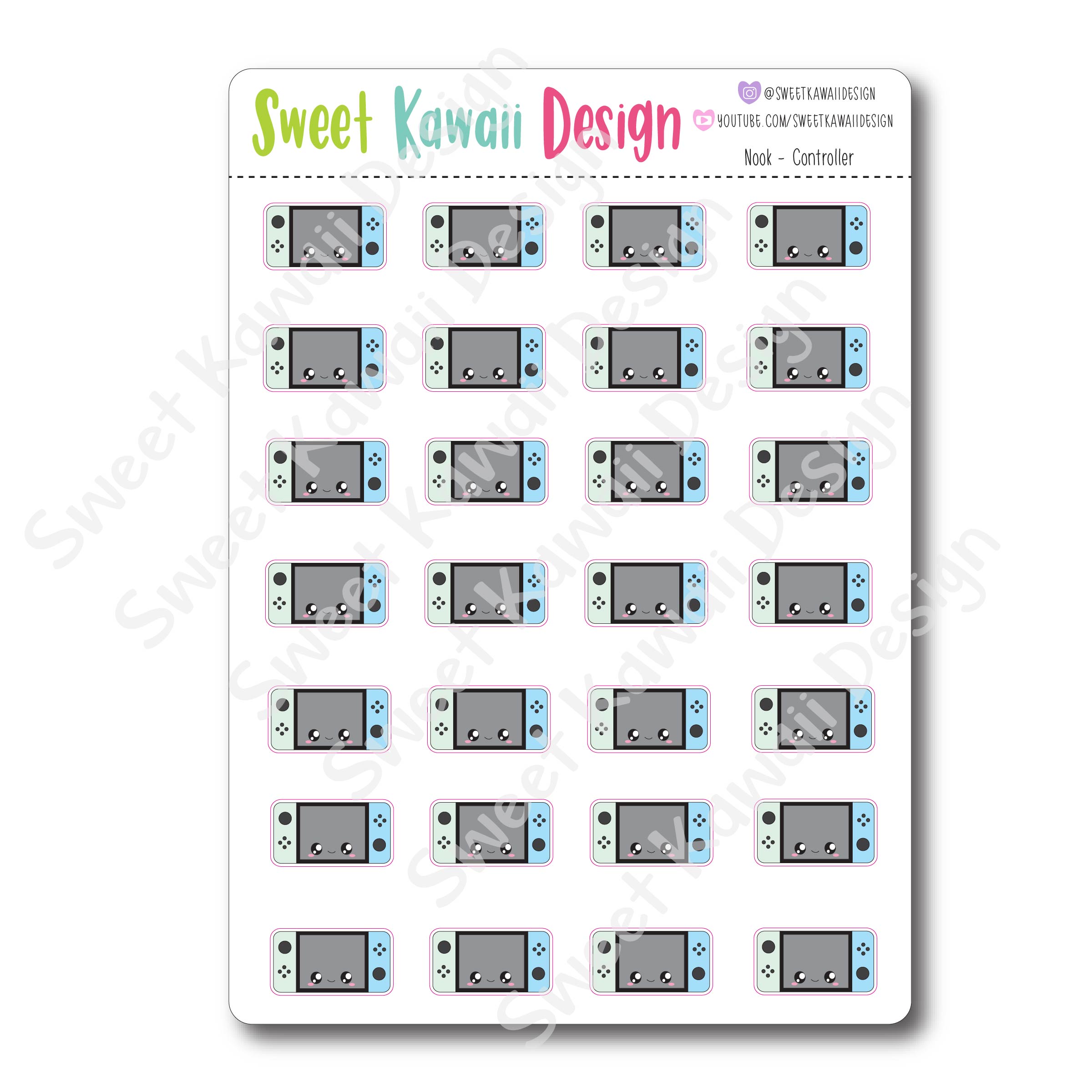 Kawaii Nook - Controller Stickers