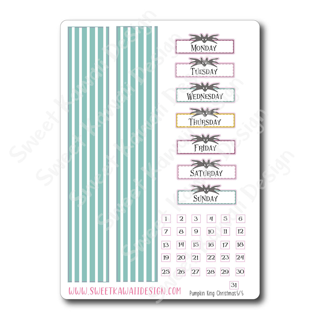 Weekly Kit  - Pumpkin King Christmas HORIZONTAL