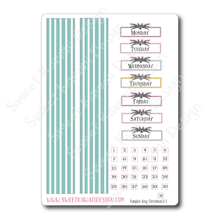 Weekly Kit  - Pumpkin King Christmas HORIZONTAL