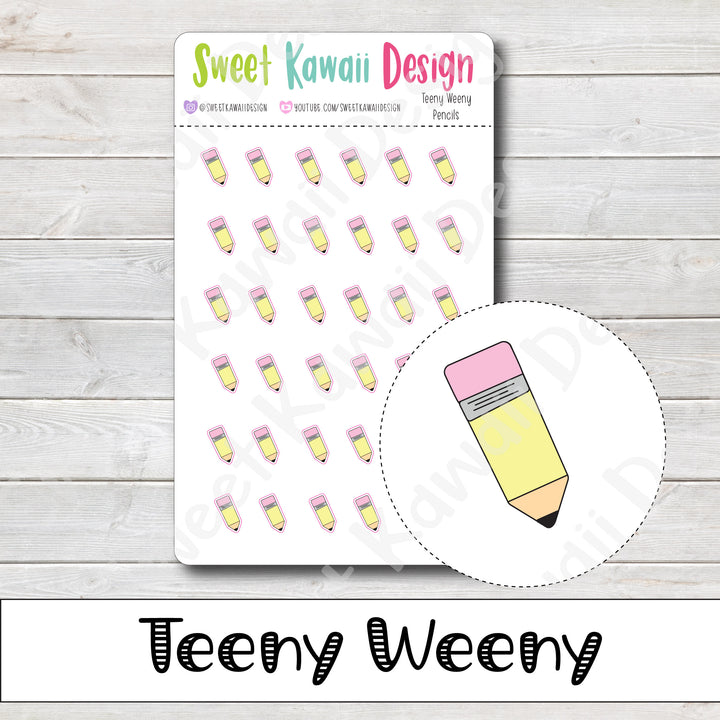 Teeny Weeny Pencil Stickers