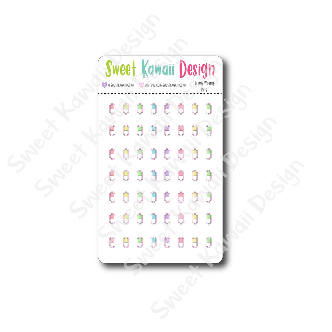 Teeny Weeny Pill Stickers