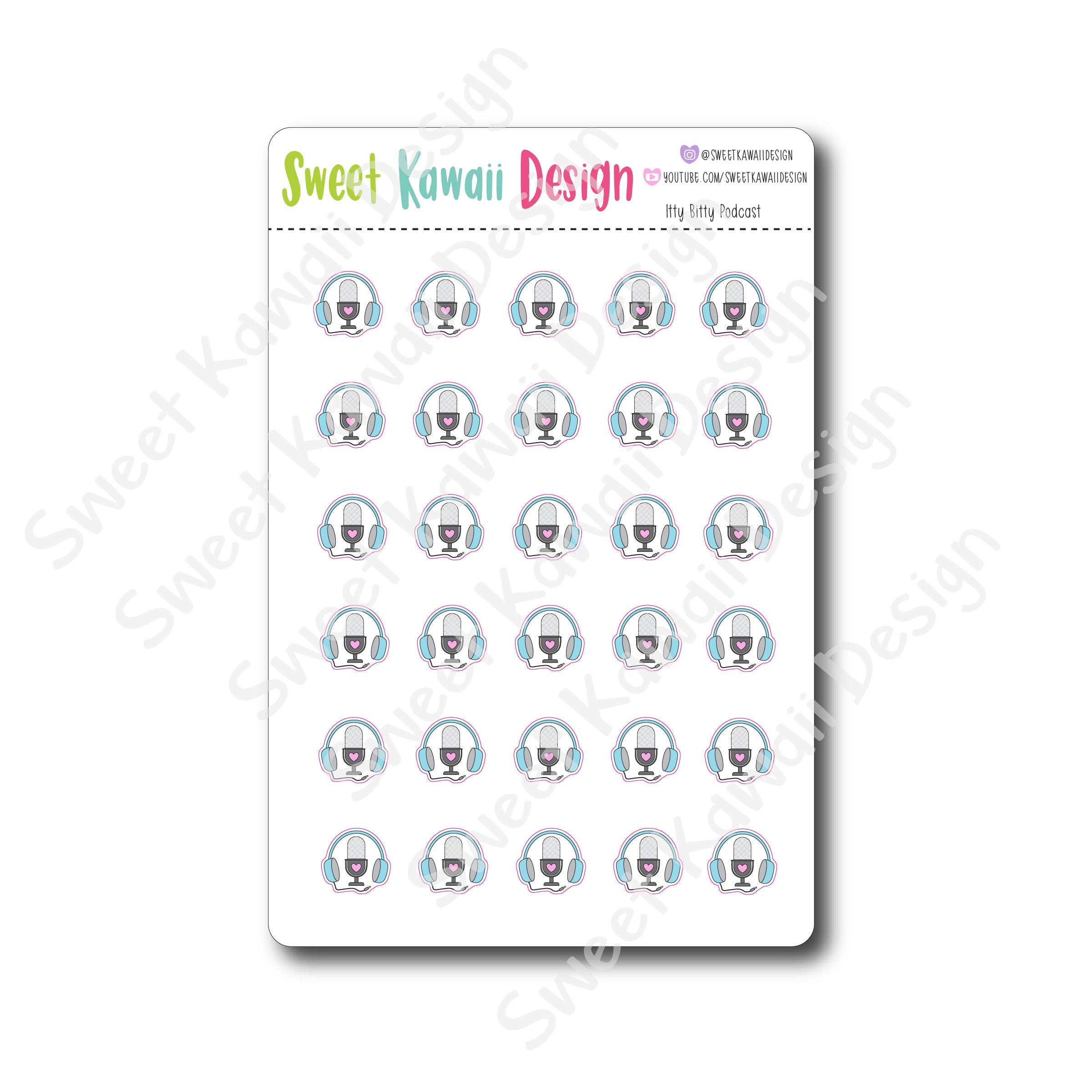 Kawaii Podcast Stickers