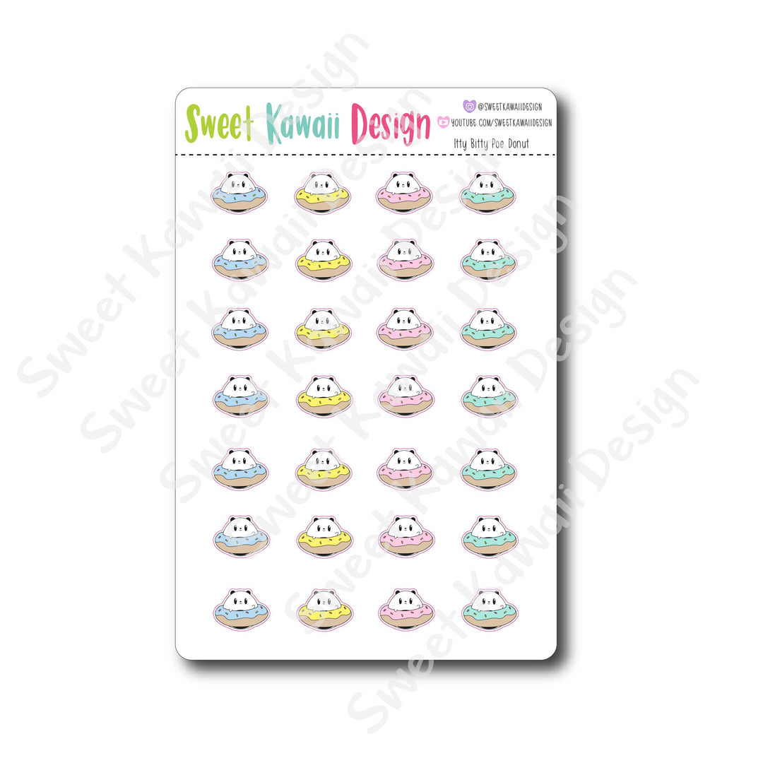 Kawaii Poe Donut Stickers