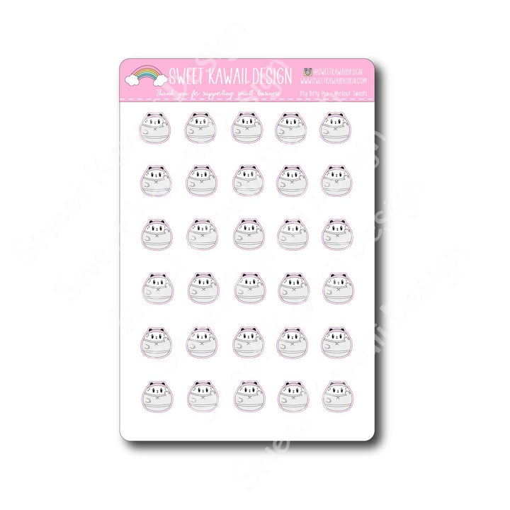 Kawaii Poe Stickers - Workout Sweats