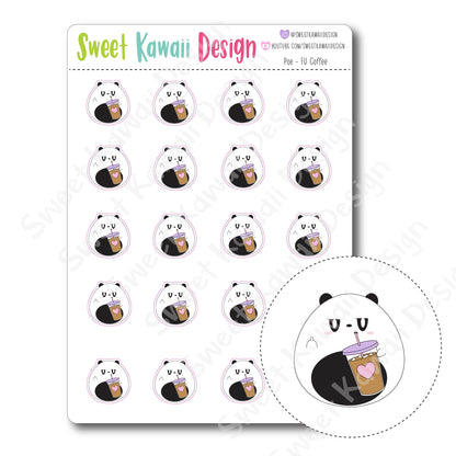 Kawaii Poe Stickers - FU Coffee
