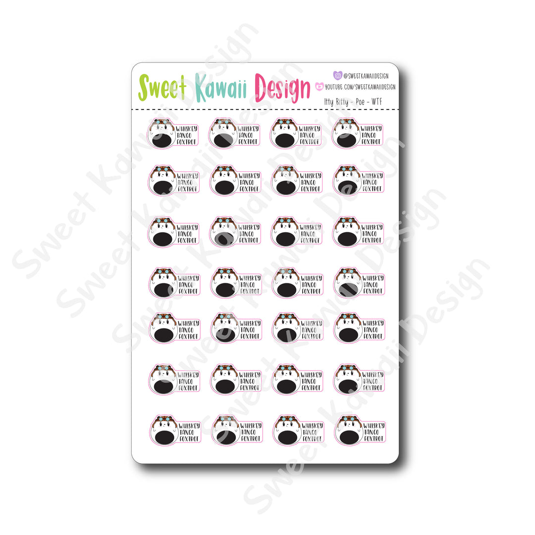 Kawaii Poe Stickers - WTF