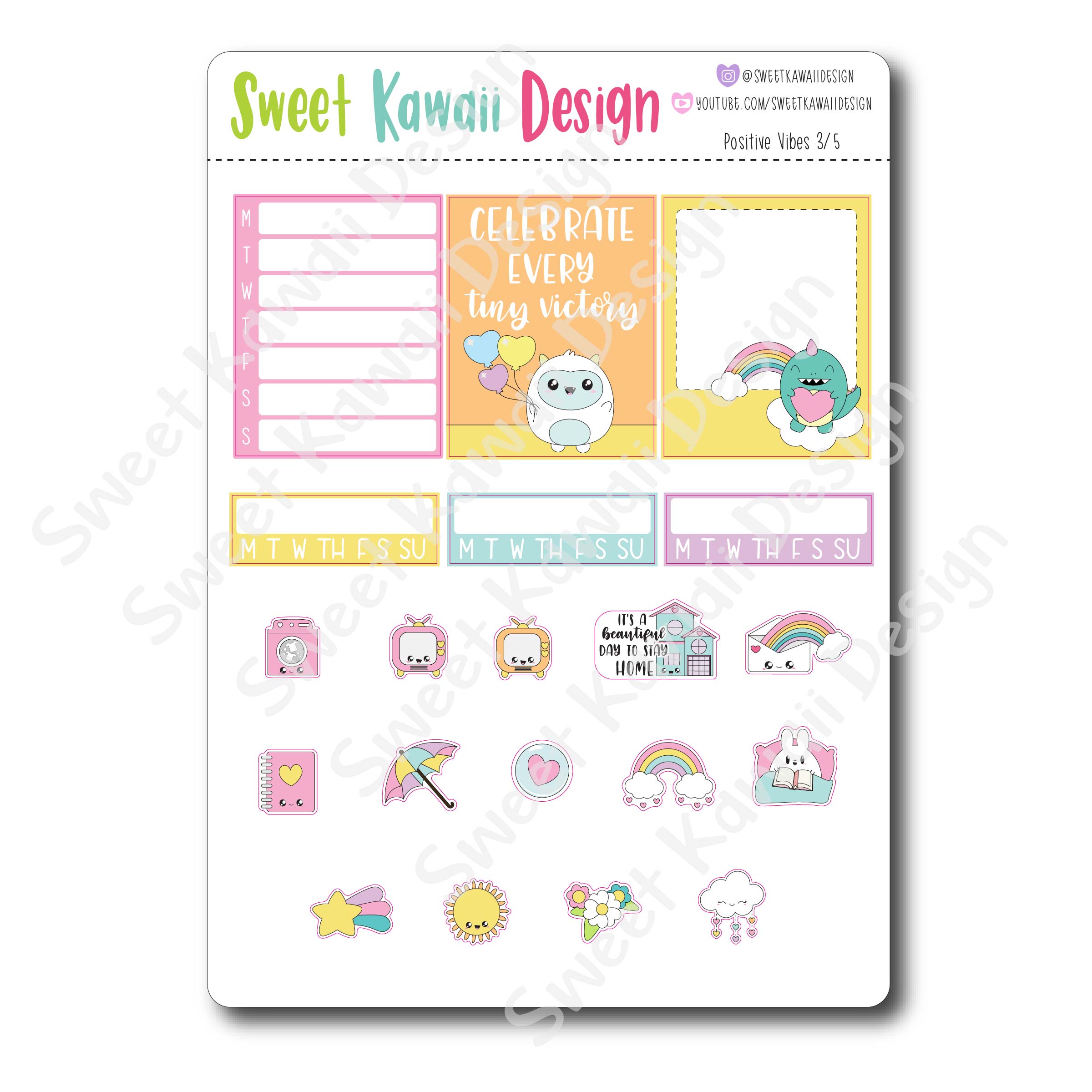 Weekly Kit  - Positive Vibes HORIZONTAL