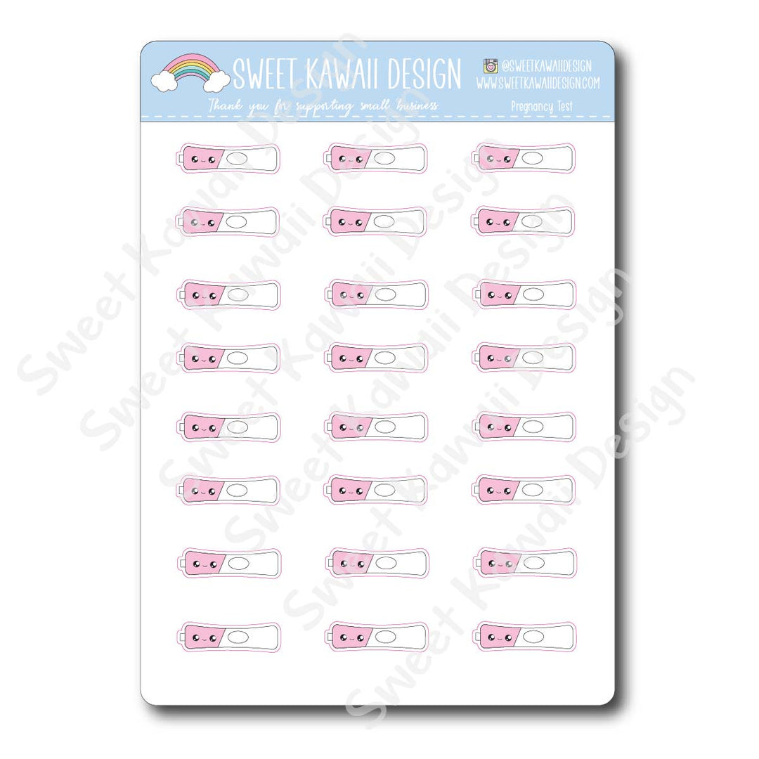 Kawaii Pregnancy Test Stickers
