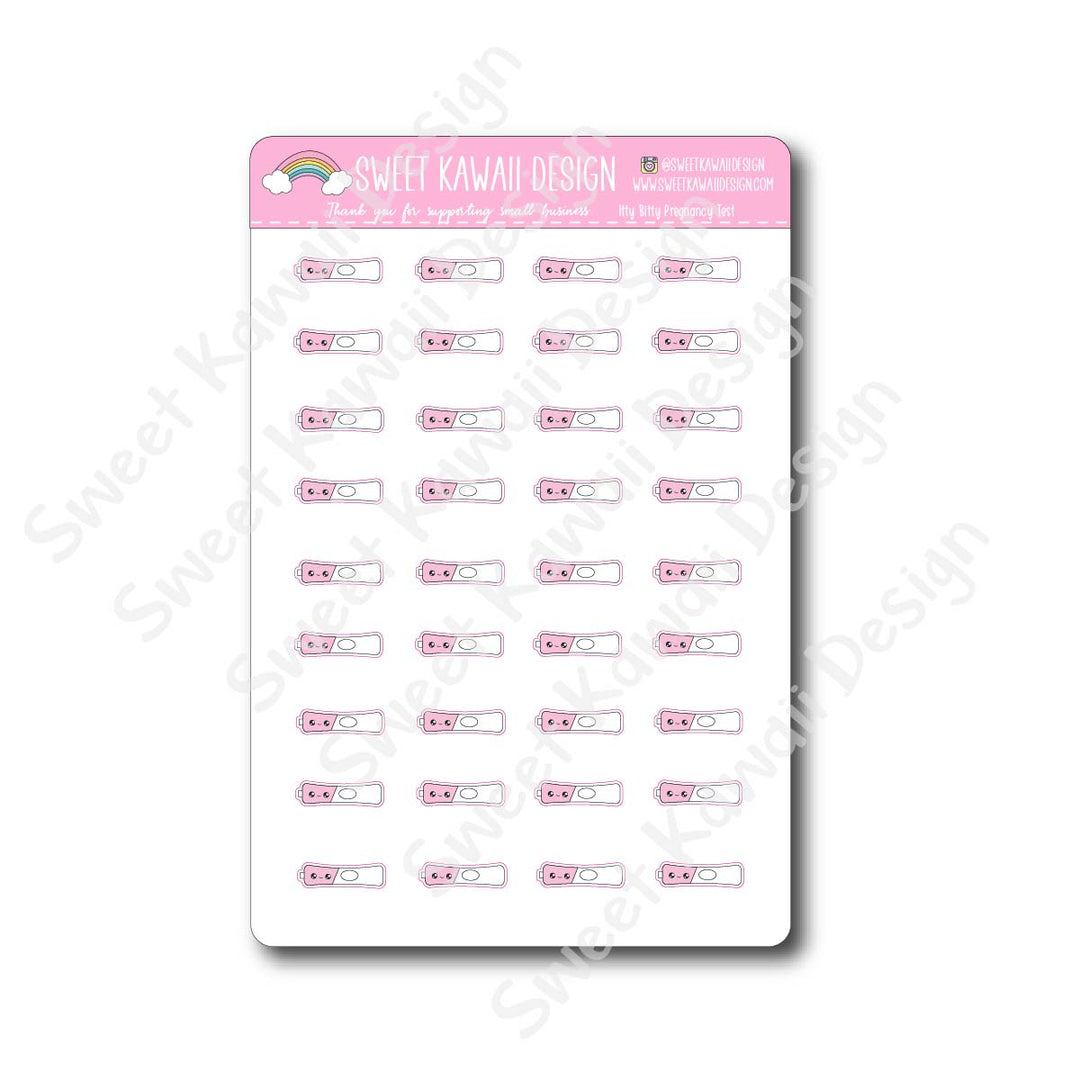 Kawaii Pregnancy Test Stickers