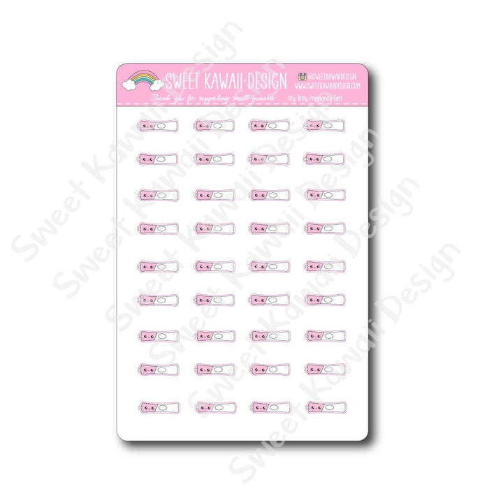 Kawaii Pregnancy Test Stickers