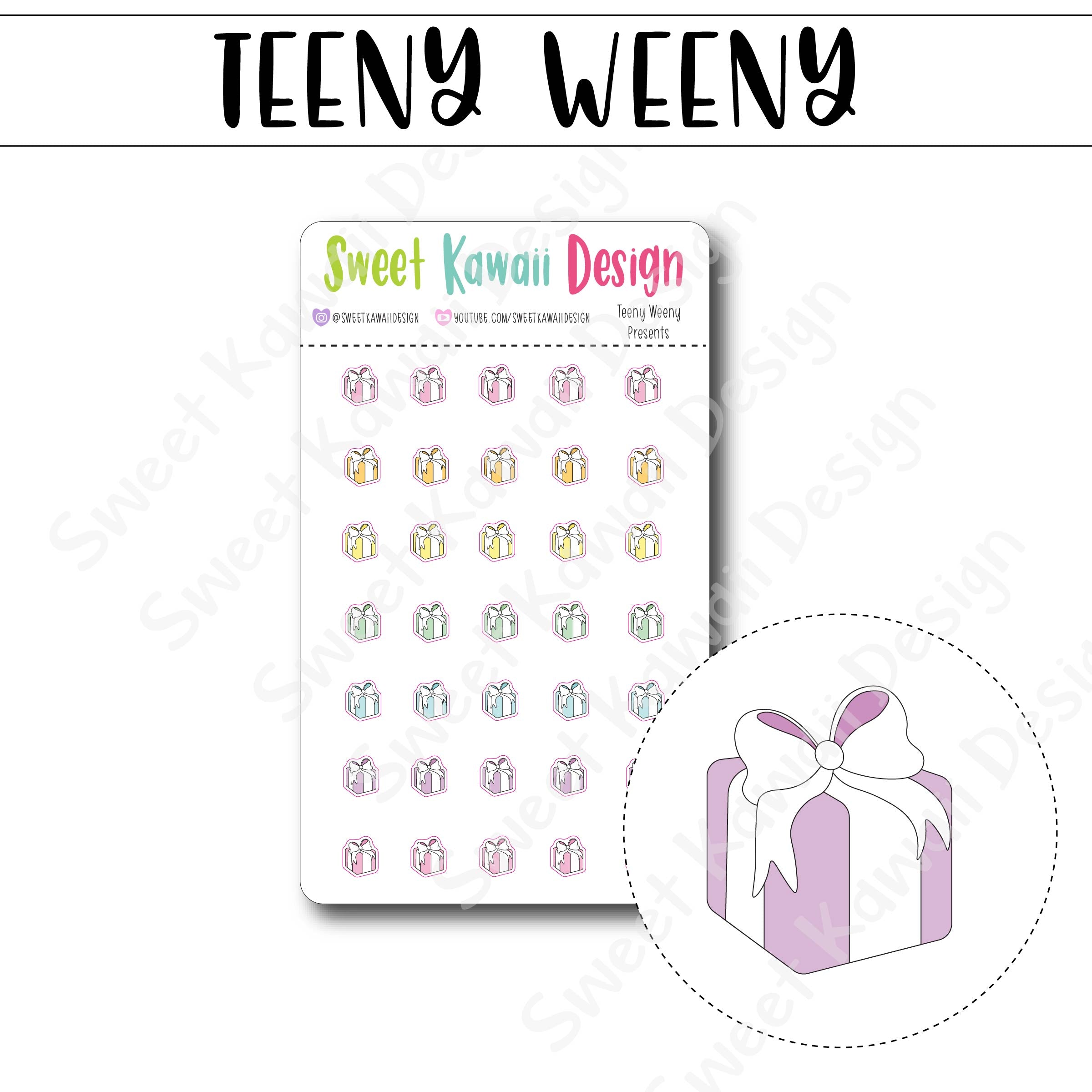 Teeny Weeny Presents Stickers