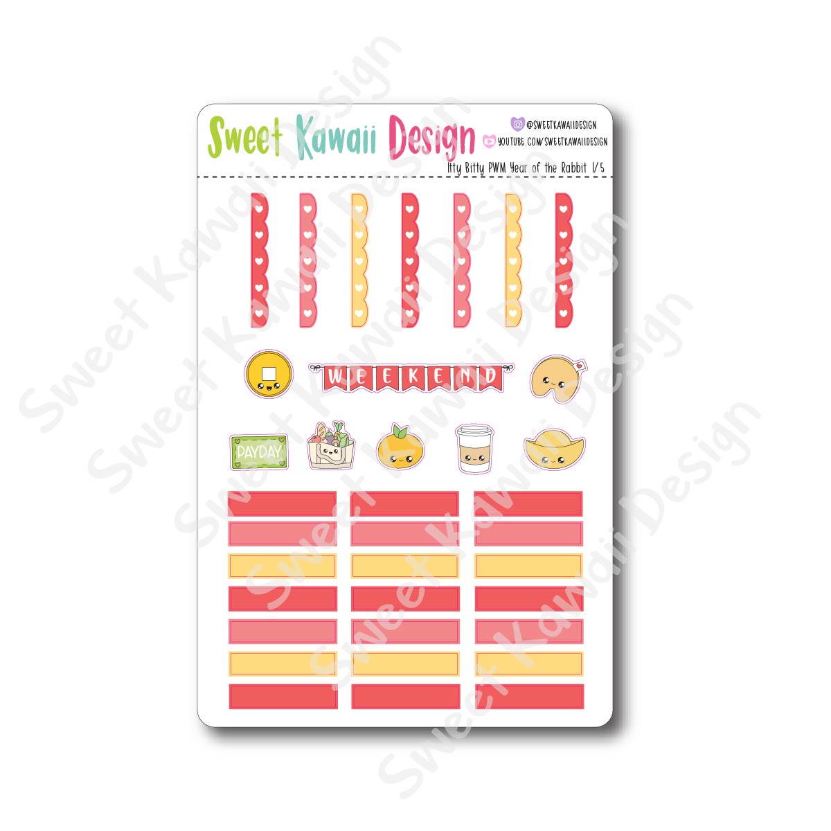 Weekly Kit  - Year of the Rabbit ITTY BITTY