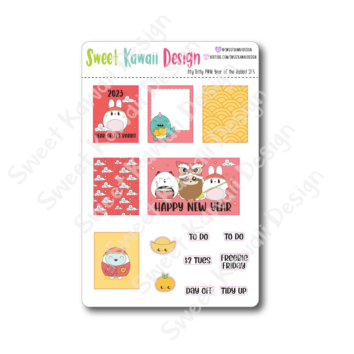Weekly Kit  - Year of the Rabbit ITTY BITTY