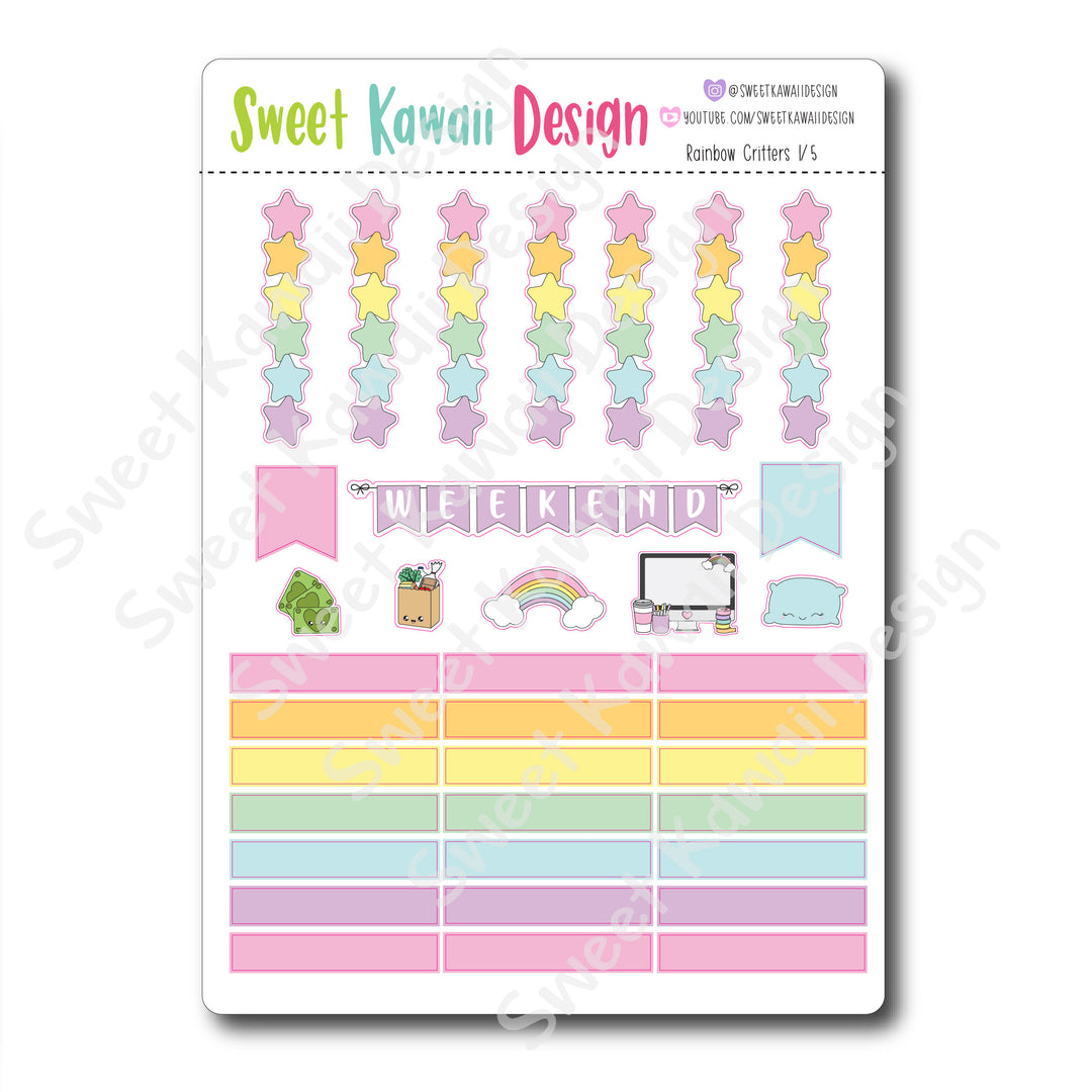 Weekly Kit  - Rainbow Critters