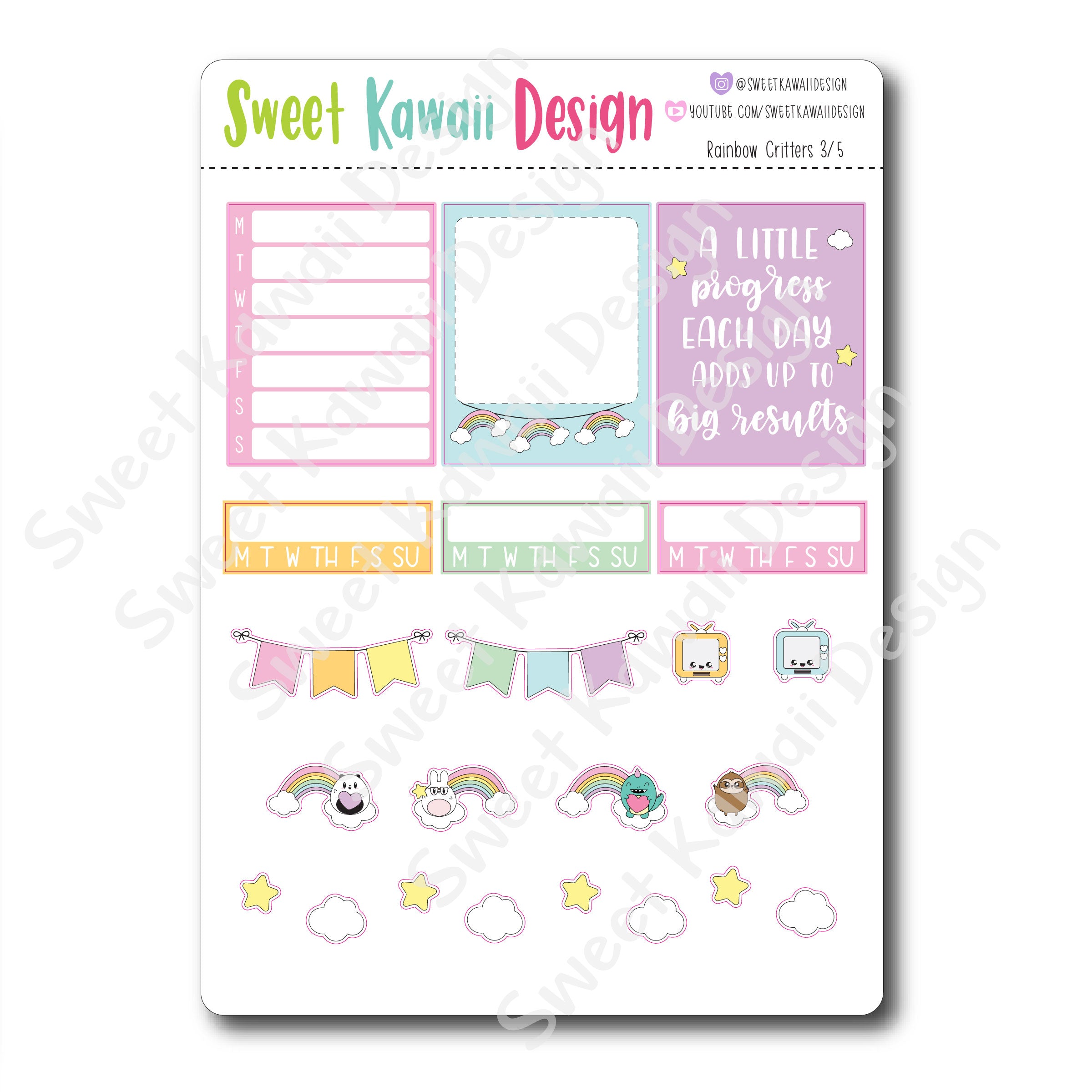 Weekly Kit  - Rainbow Critters