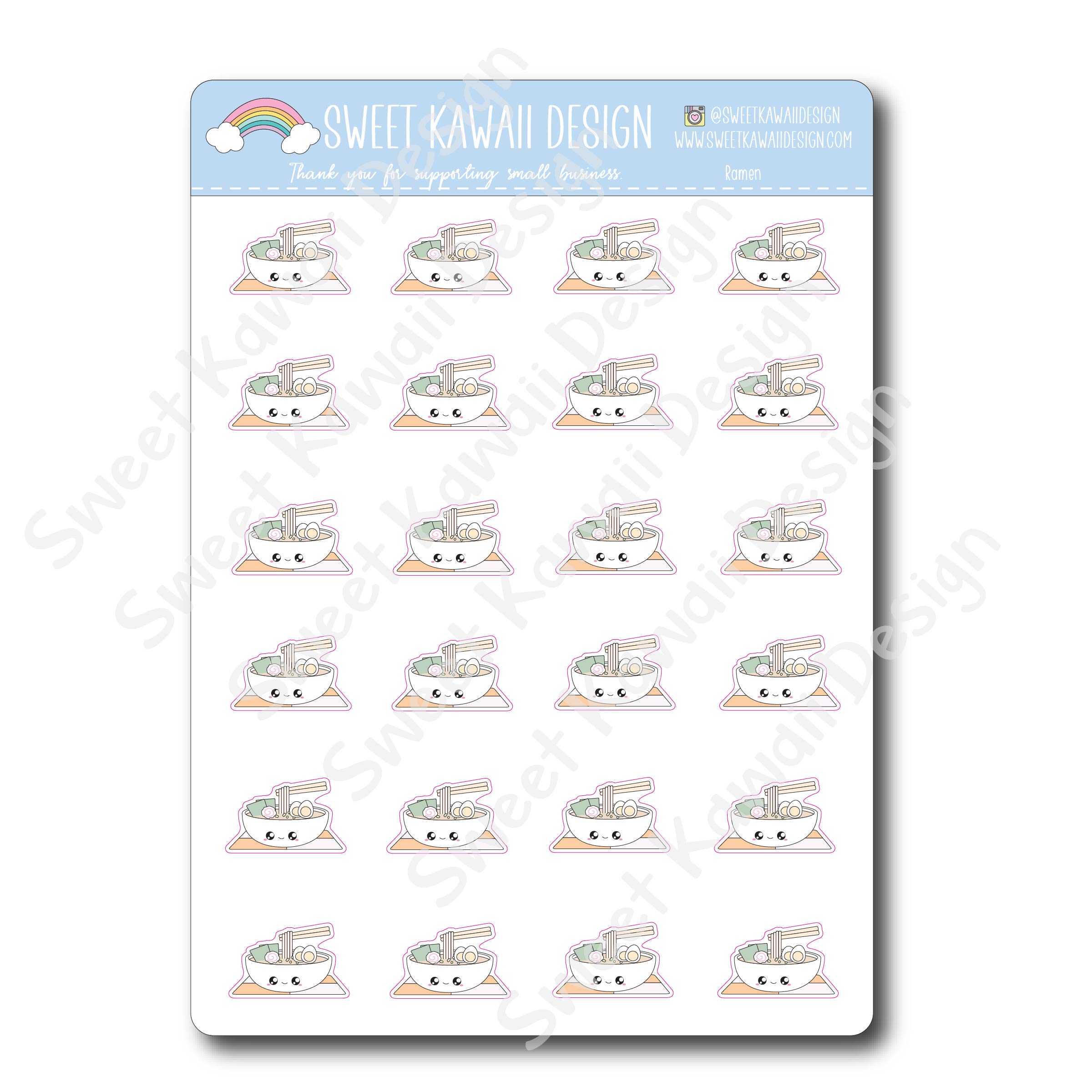 Kawaii Ramen Stickers