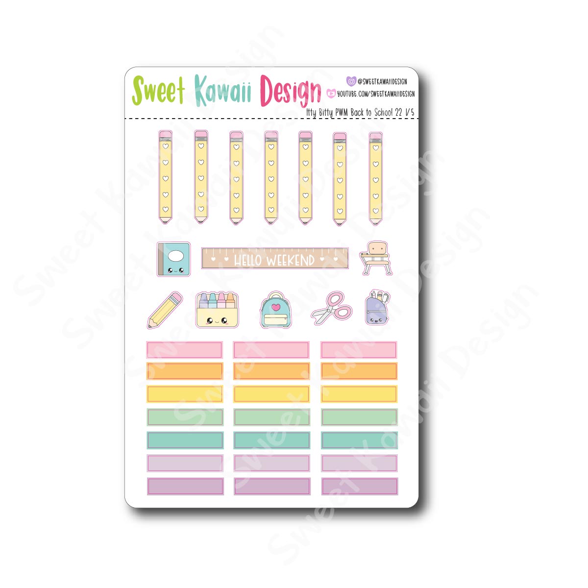 Weekly Kit  - Back to School 22 ITTY BITTY