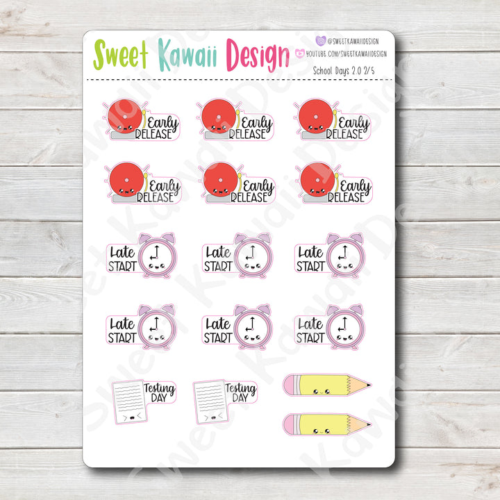 Kawaii School Days Kit - 2 Sizes Available