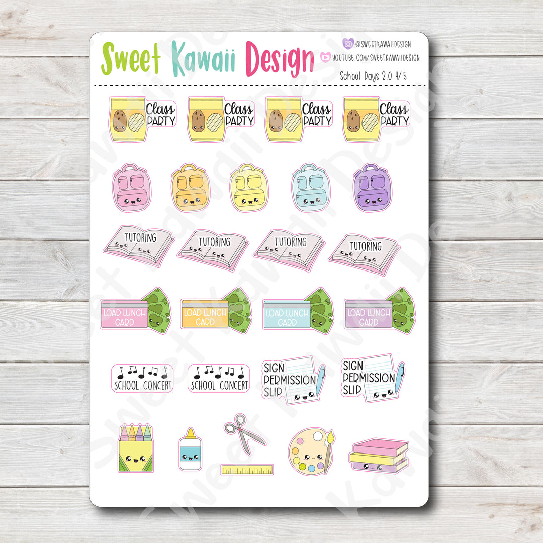 Kawaii School Days Kit - 2 Sizes Available