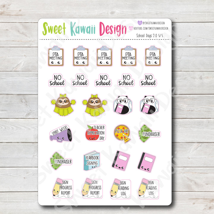 Kawaii School Days Kit - 2 Sizes Available