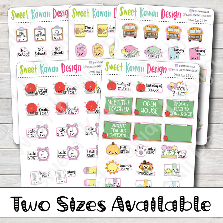 Kawaii School Days Kit - 2 Sizes Available