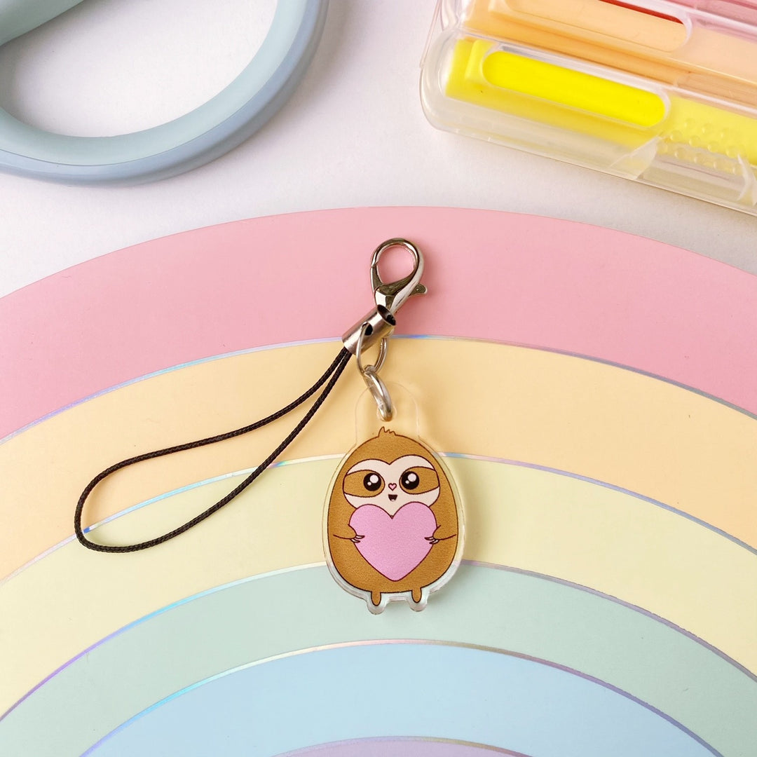 Simon Heart Acrylic Charm