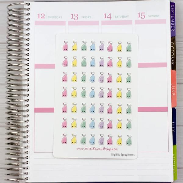 Kawaii Spray Bottle Stickers