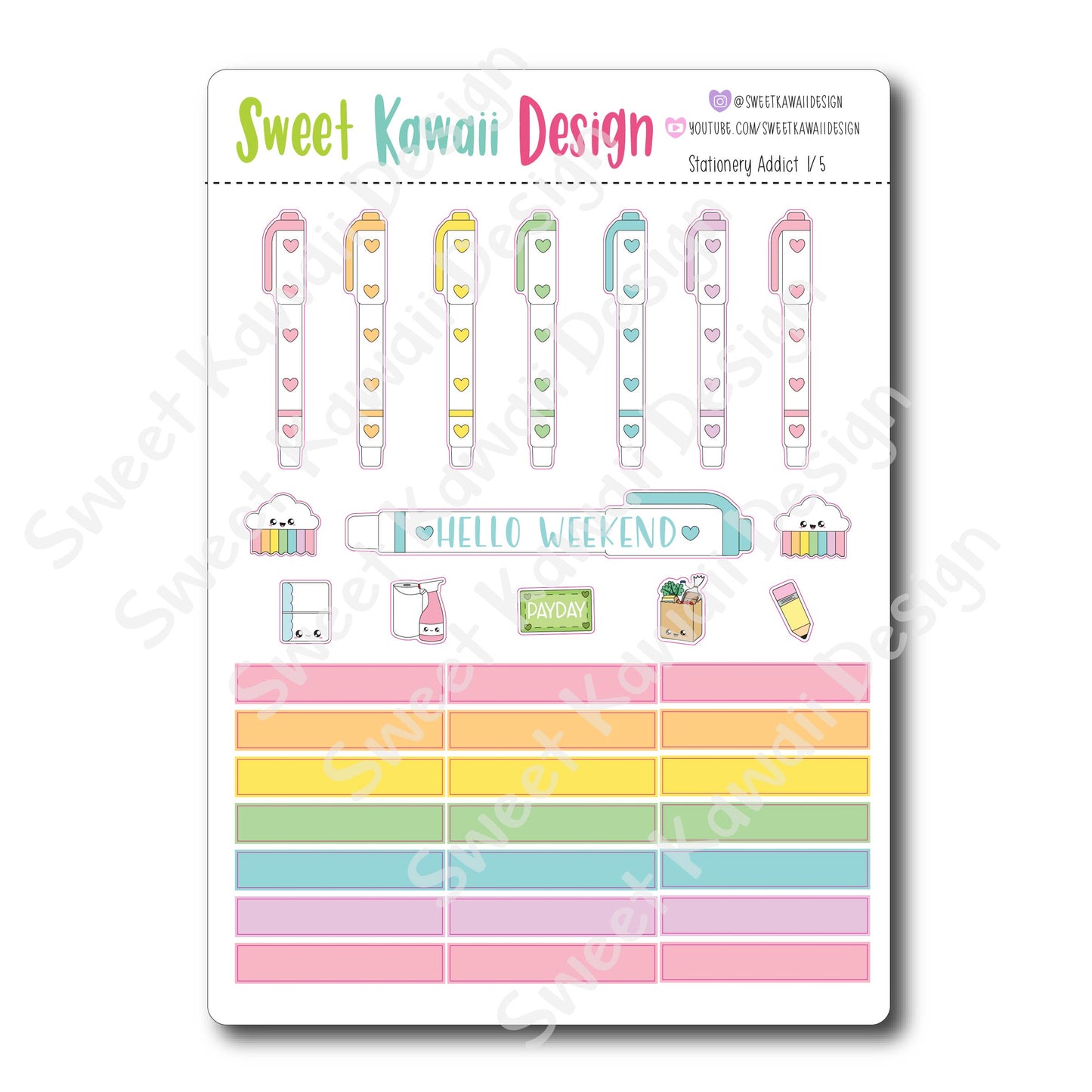 Weekly Kit  - Stationery Addict